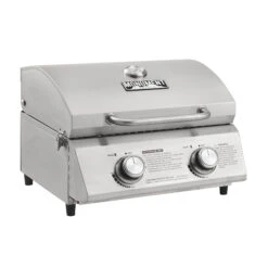 Monument Grills 2-Burner Portable Tabletop Propane Gas Grill - Stainless Steel -BBQGrills Shop 13742 04