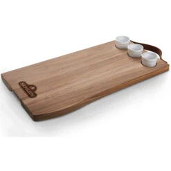 Napoleon Acacia Wood Charcuterie Board With Ramekins