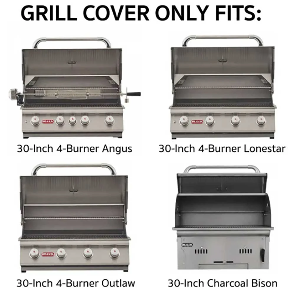 BBQGrills 30-Inch Premium Grill Cover For Built-In Grills - Fits Bull BBQ Angus, Lonestar Select, Outlaw And Bison Charcoal 2 BBQGrills 30-Inch Premium Grill Cover For Built-In Grills - Fits Bull BBQ Angus, Lonestar Select, Outlaw And Bison Charcoal - Image 2