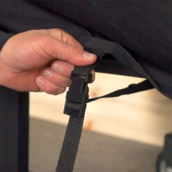 Blackstone Griddle Cover For 36-Inch Griddles With Low Side Shelves -BBQGrills Shop Blackstone 1528 Cover 36 inch griddle buckle detail