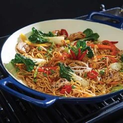 Broil King 14-Inch Diameter Round Porcelain Cast Iron Grill Wok