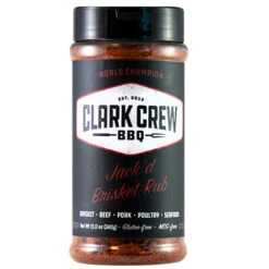 Clark Crew BBQ Jack'd Brisket Rub BBQ Seasoning & Dry BBQ Rub - 12 Oz Bottle
