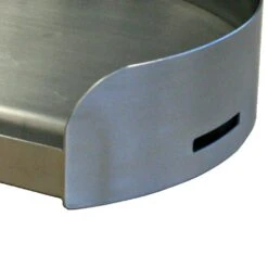 Little Griddle Kettle-Q Round 17-Inch X 14-Inch Stainless Steel Kamado Griddle -BBQGrills Shop Little Griddle Kettle Q 17 Inch x 14 Inch Ceramic Kamado Griddle KQ17R Side Detail View