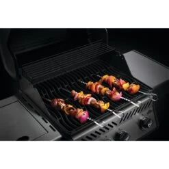 Napoleon Stainless Steel Multifunctional Skewers - Set Of 8 7 Napoleon Stainless Steel Multifunctional Skewers - Set Of 8 -BBQGrills Shop Low Res JPG 70015 SS MultifunctionalSkewer InUse