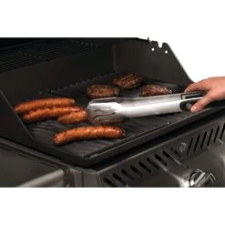 Napoleon Stainless Steel 2-Piece BBQ Toolset -BBQGrills Shop Low Res JPG 70032 2 piece toolset tongs in use