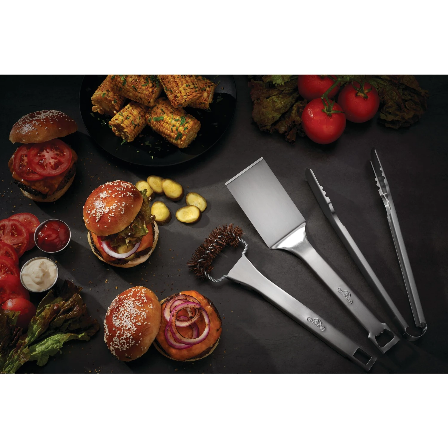 Napoleon TravelQ 3-Piece Stainless Steel BBQ Toolset 3 Napoleon TravelQ 3-Piece Stainless Steel BBQ Toolset - Image 3