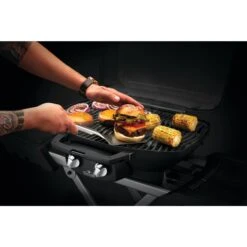 Napoleon TravelQ 3-Piece Stainless Steel BBQ Toolset 12 Napoleon TravelQ 3-Piece Stainless Steel BBQ Toolset -BBQGrills Shop Low Res JPG 70051 Travel Q Tool Set InUse SpatulawBurger