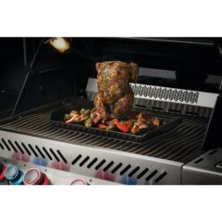 Napoleon Ceramic Roasting Pan And Beer Can Chicken Roaster Set -BBQGrills Shop Low Res JPG 70150 Ceramic Roasting Pan Chicken InUse