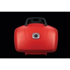 Napoleon TravelQ 285 Portable Propane Gas Grill With Griddle - Red -BBQGrills Shop Low Res JPG TQ285 Detail Horizontal Lid Red