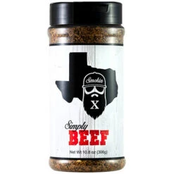 Smokin' X Simply Beef BBQ Seasoning & Dry BBQ Rub - 10.8 Oz Bottle