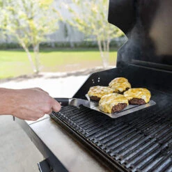 Oklahoma Joe's Blacksmith XL Oversized BBQ Spatula -BBQGrills Shop Oklahoma Joes Blacksmith XL Oversized BBQ Spatula 3959563R06 Lifestyle Burgers