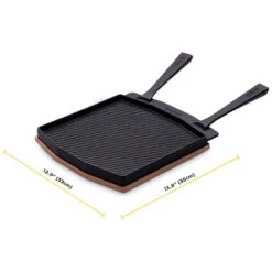 Ooni Dual-Sided Grizzler Plate 10 Ooni Dual-Sided Grizzler Plate -BBQGrills Shop Ooni Dual Sided Grizzler Plate UU P0A000 Dimensions