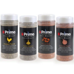 Primo Garlic Pepper BBQ Seasoning & Dry Rub By John Henry - 11 Oz. Bottle -BBQGrills Shop Primo BBQ Seasonings and Dry Rubs 2