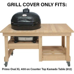 Primo Grill Cover For Oval XL 400 On Counter Top Cypress Kamado Table -BBQGrills Shop Primo Grill Cover for Oval XL 400 on Counter Top Cypress Kamado Table 422 Grill Cover Will Fit