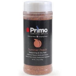 Primo Peach Summer BBQ Seasoning & Dry Rub By John Henry - 11 Oz. Bottle
