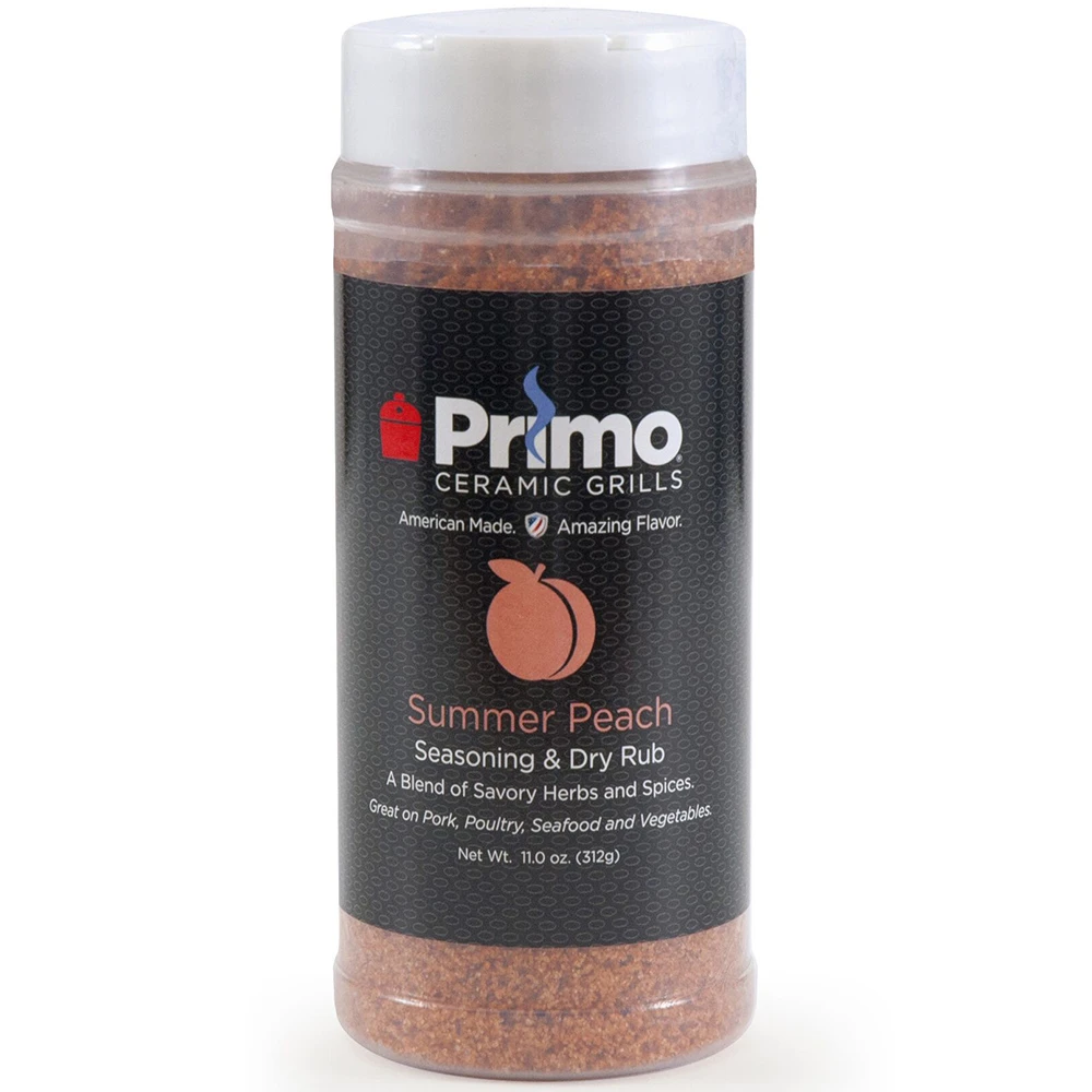 Primo Peach Summer BBQ Seasoning & Dry Rub By John Henry - 11 Oz. Bottle 1 Primo Peach Summer BBQ Seasoning & Dry Rub By John Henry - 11 Oz. Bottle