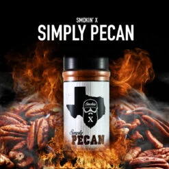 Smokin' X Simply Pecan BBQ Seasoning & Dry BBQ Rub - 13.1 Oz Bottle -BBQGrills Shop SMOKIN X SIMPLY PECAN 1X1 SQUARE 1728x