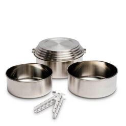 Solo Stove Stainless Steel 3 Pot Set For Camping