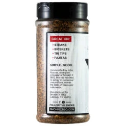 Smokin' X Simply Beef BBQ Seasoning & Dry BBQ Rub - 10.8 Oz Bottle -BBQGrills Shop Smokin X Beef Rub Side