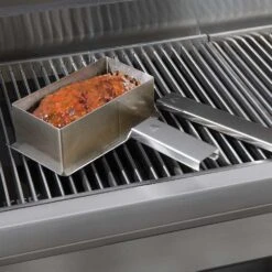 TEC Grills 4 X 8 Large Stainless Steel Meatloaf Pan For Patio FR, Sterling Patio FR, Searmaster FR, G-Sport FR, And Cherokee FR Series Grills