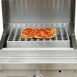 TEC Grills Patio FR Series Stainless Steel Pizza Rack -BBQGrills Shop Tec Pizza Rack Stainless Steel PFRPIZZA full view