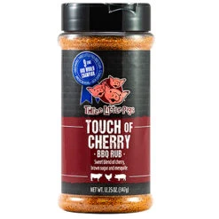 Three Little Pigs Touch Of Cherry BBQ Seasoning & Dry BBQ Rub - 12.5 Oz Bottle - OW85131