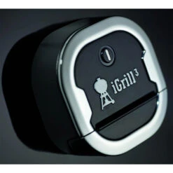 Weber Grills IGrill 3 Wireless Bluetooth Smart Connection Grill Thermometer With 2 Pro-Meat Probes For Genesis II Gas Grills -BBQGrills Shop Weber 7204 iGrill 2 bluetooth smart thermometer Angled view