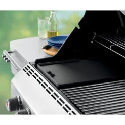 Weber Grills Cast Iron Summit Reversible BBQ Griddle -BBQGrills Shop Weber 7404 Cast iron griddle showing flat side grill