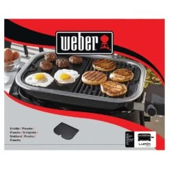Weber Grills Cast Iron Griddle Insert For Weber Lumin 2000 Electric Grills -BBQGrills Shop Weber Grills Cast Iron Griddle Insert for Weber Lumin 3