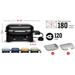 BBQGrills Shop -BBQGrills Shop Weber Grills Lumin 1000 Compact 23 Inch 120V Portable Electric Grill Specs