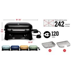BBQGrills Shop -BBQGrills Shop Weber Grills Lumin 2000 26 Inch 120V Portable Electric Grill Specs