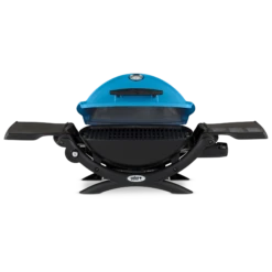 BBQGrills Shop -BBQGrills Shop Weber Grills Q 1200 Portable Propane Gas Grill Blue 51080001 Open