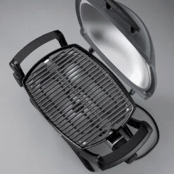 Weber Grills Q 1400 Portable Electric Grill - Dark Gray -BBQGrills Shop Weber Grills Q 1400 Portable Electric Grill Dark Gray 52020001 Open Cooking Grate