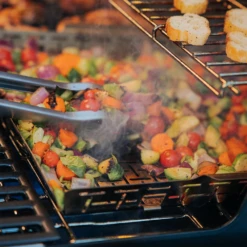 Weber Grills Crafted Roasting Basket -BBQGrills Shop Weber crafted roasting basket lifestyle