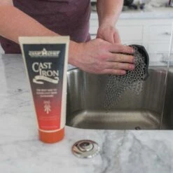 Camp Chef 7-Inch Chainmail Scrubber For Cast Iron Or Steel Griddles -BBQGrills Shop cms7 chainmail scrubber prettyink2