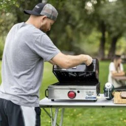 Camp Chef VersaTop 14-Inch Portable Flat Top Propane Gas Grill System With Griddle -BBQGrills Shop ftg250 3