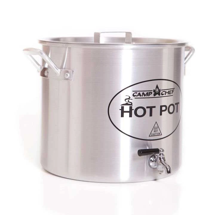 Camp Chef 20-Quart Aluminum Hot Water Pot With Spigot 1 Camp Chef 20-Quart Aluminum Hot Water Pot With Spigot