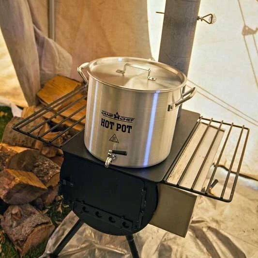 Camp Chef 20-Quart Aluminum Hot Water Pot With Spigot 4 Camp Chef 20-Quart Aluminum Hot Water Pot With Spigot - Image 4