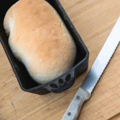 Camp Chef 11-Inch Pre-Seasoned Cast Iron Bread Pan -BBQGrills Shop pg24cl baking 6508