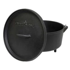 Camp Chef 10-Inch Pre-Seasoned Cast Iron Classic Deep Dutch Oven - 5 Quart