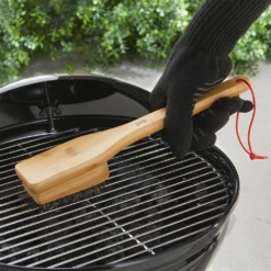 Weber Grills 12-inch Bamboo Grill Brush -BBQGrills Shop weber bamboo grill brush lifestyle