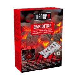 Weber Grills 12-Piece Rapidfire Fire Starters -BBQGrills Shop weber grills 12 piece rapidfire fire starters 3